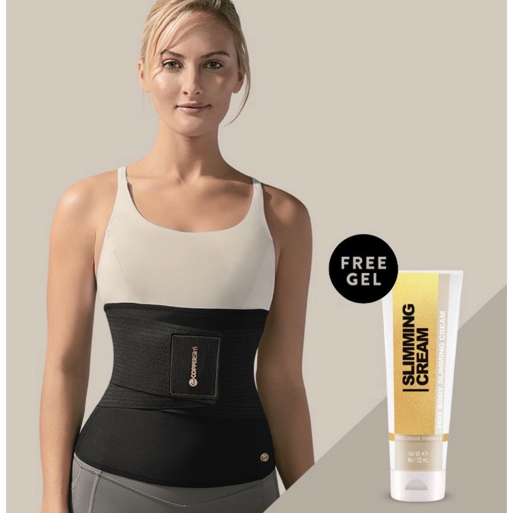COPPER SLIM BELT WITH WAIST TRAINER W/GEL